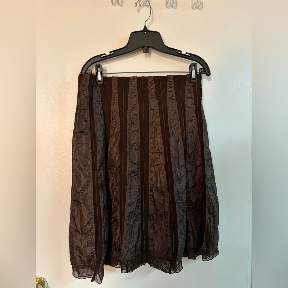 Danier Dark Brown A-Line Skirt - Picture 3 of 5